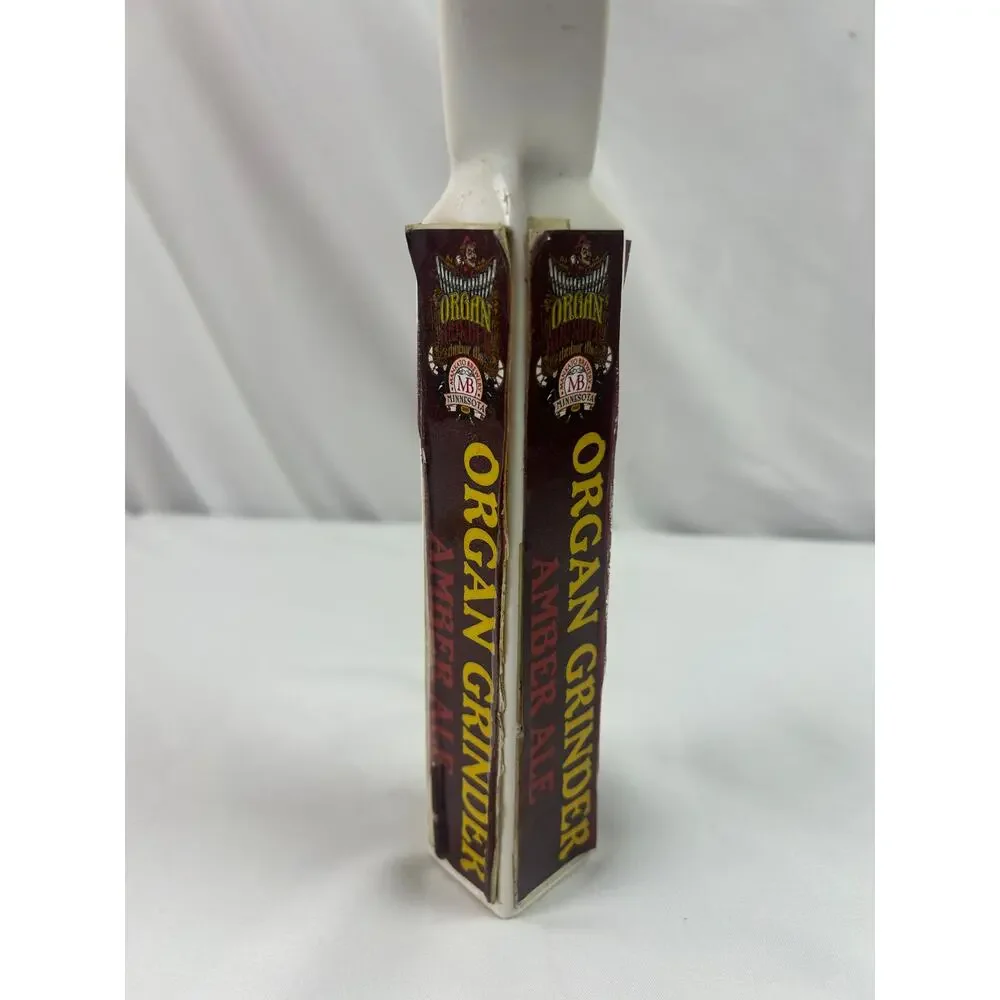 Mankato Brewery Organ Grinder Amber Ale Ceramic Beer Tap Handle Minnesota